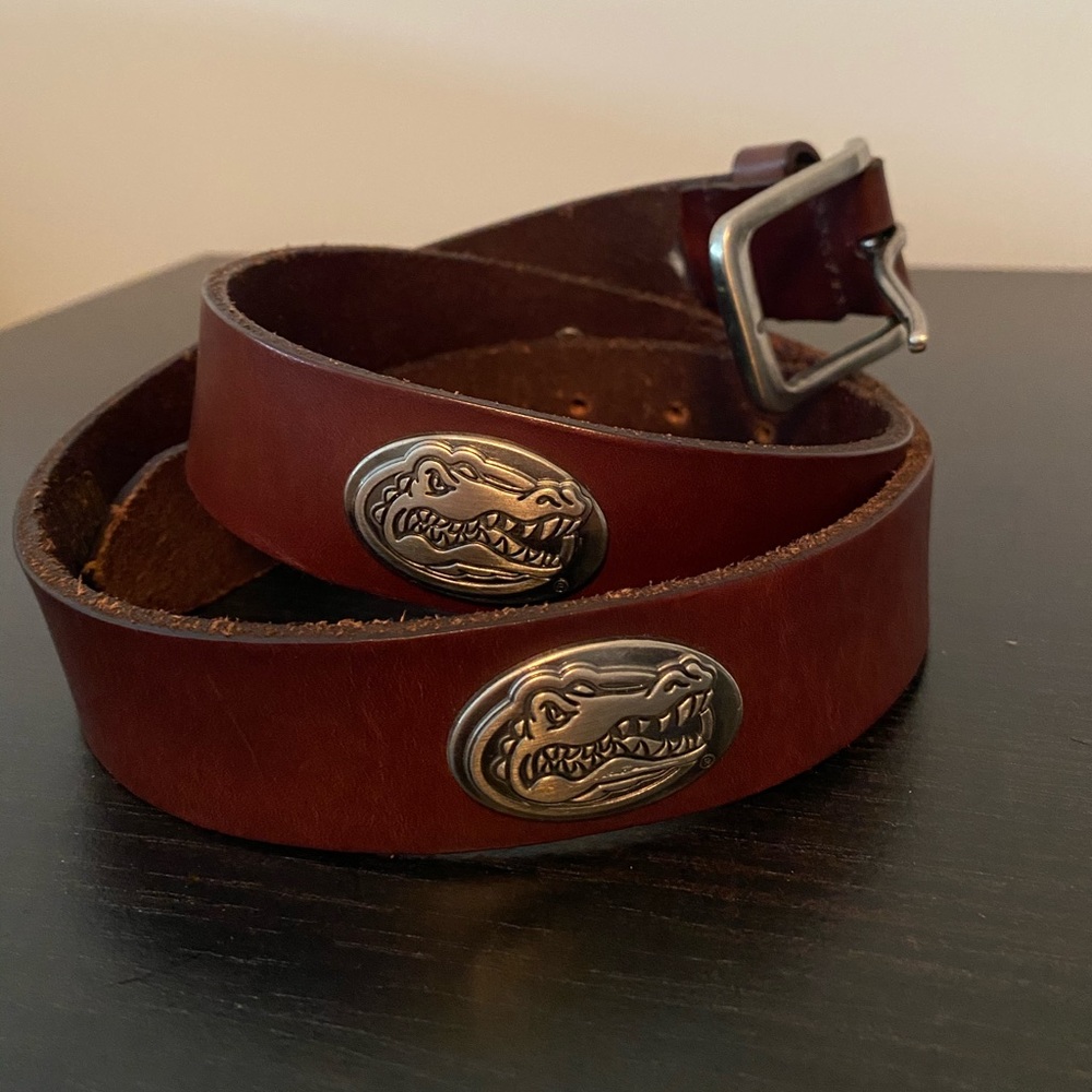 Florida Gator full grain leather belt
